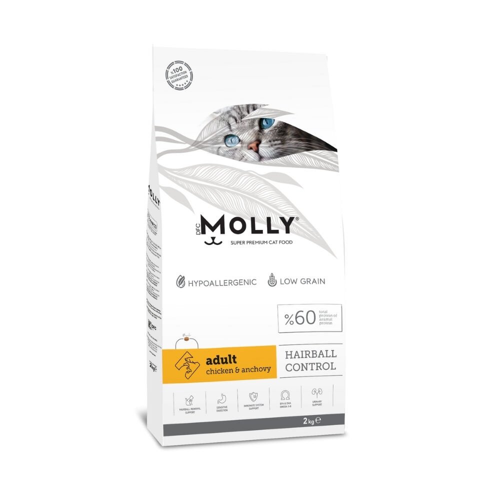 Molly  Yetişkin Kedi Maması Tavuklu&Hamsili 2kg