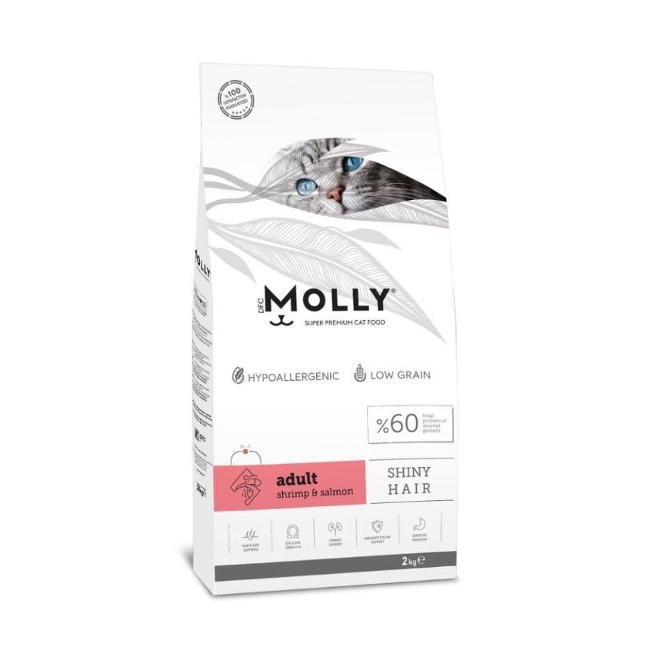 Molly Yetişkin Kedi Maması Karidesli&Somonlu 2kg