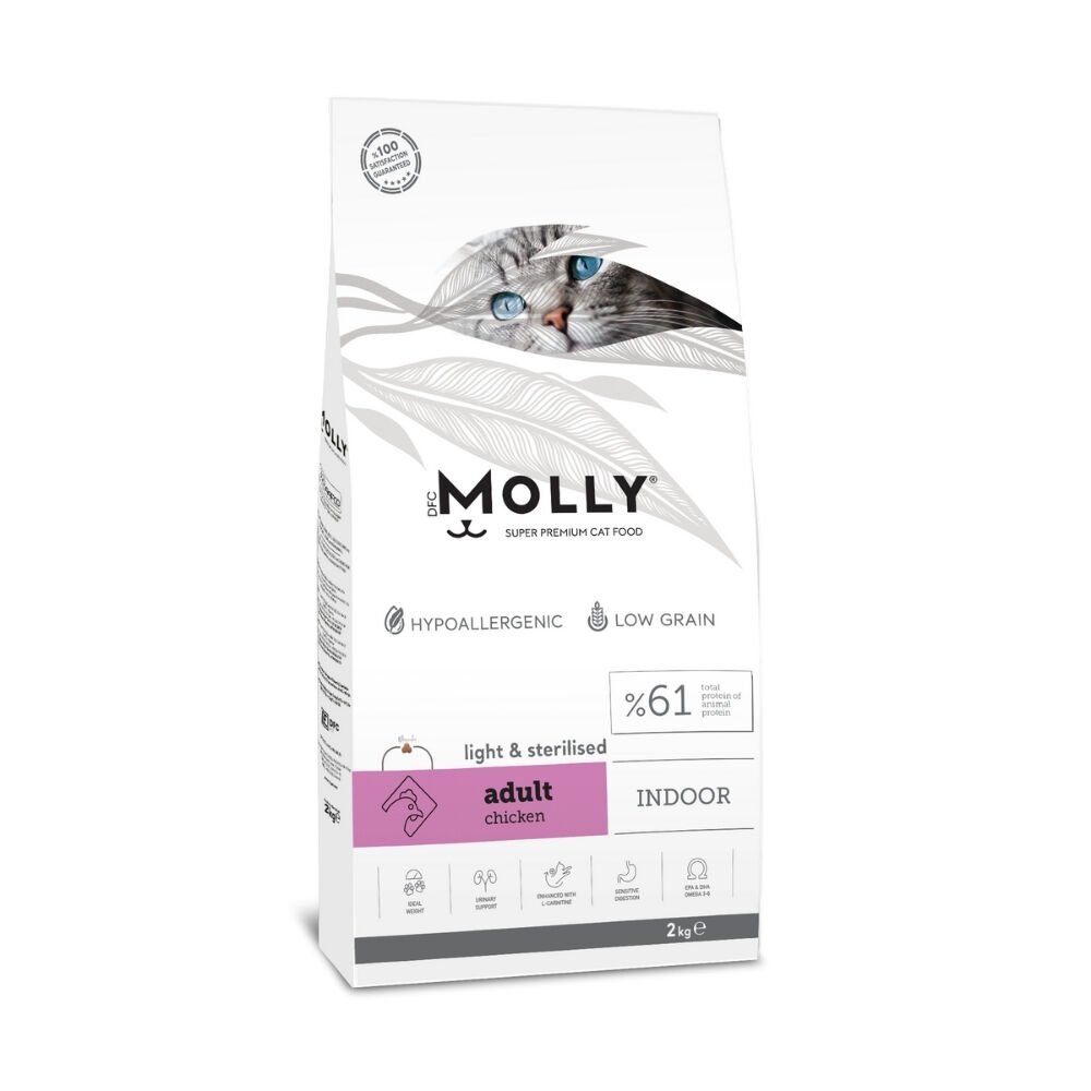 Molly Kısırlaştırılmış Kedi Maması Tavuklu 2kg