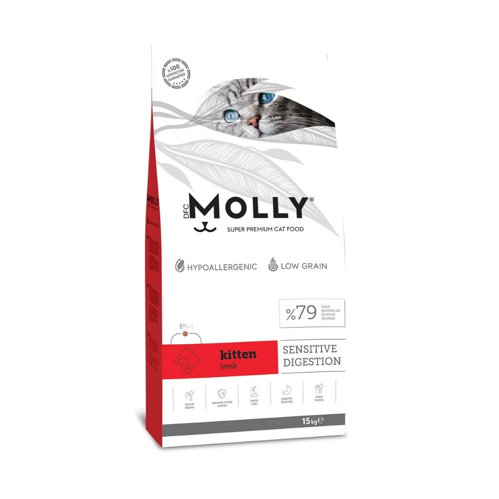 Molly  Yavru Kedi Maması Kuzulu 15kg