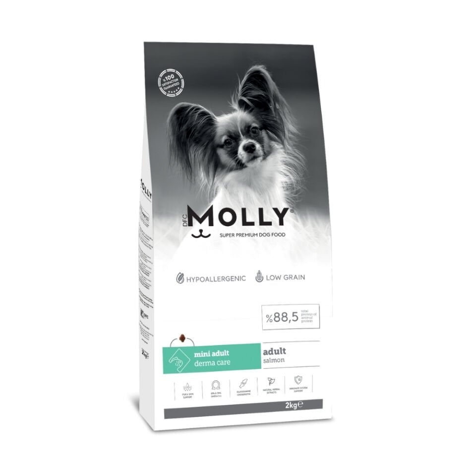 Molly  Mini Irk Yetişkin Köpek Maması Somonlu 2kg