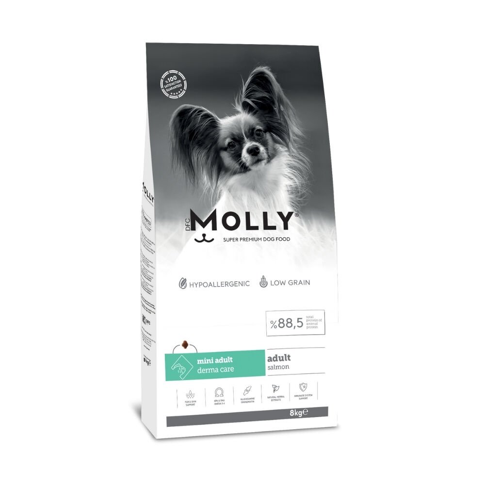 Molly  Mini Irk Yetişkin Köpek Maması Somonlu 8kg