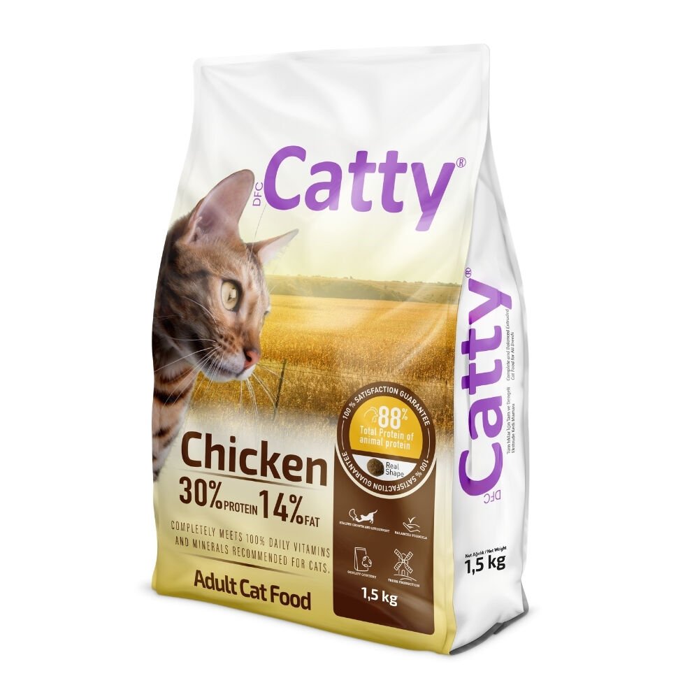 Catty Yetişkin Kedi Maması Tavuklu 1.5kg