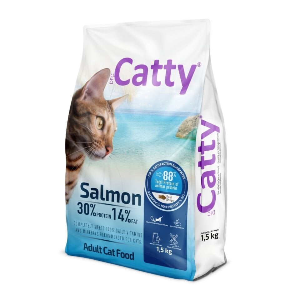 Catty Yetişkin Kedi Maması Somonlu 1.5kg