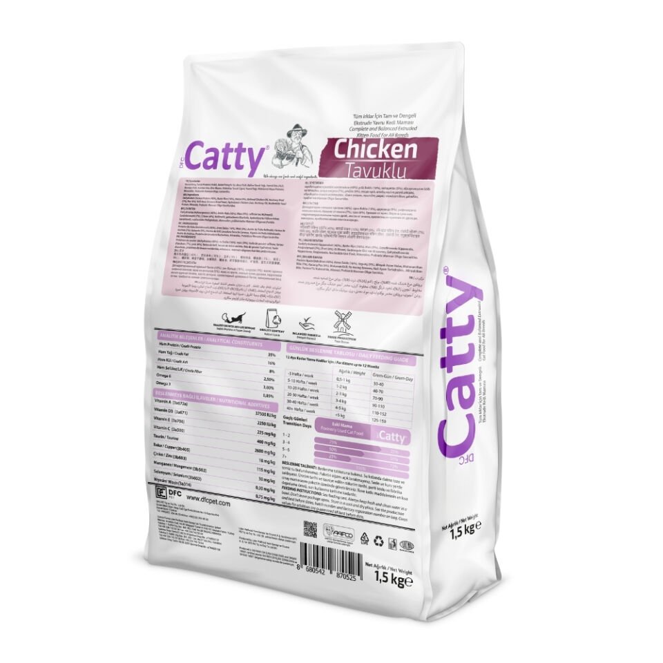 Catty Yavru Kedi Maması Tavuklu 1.5kg