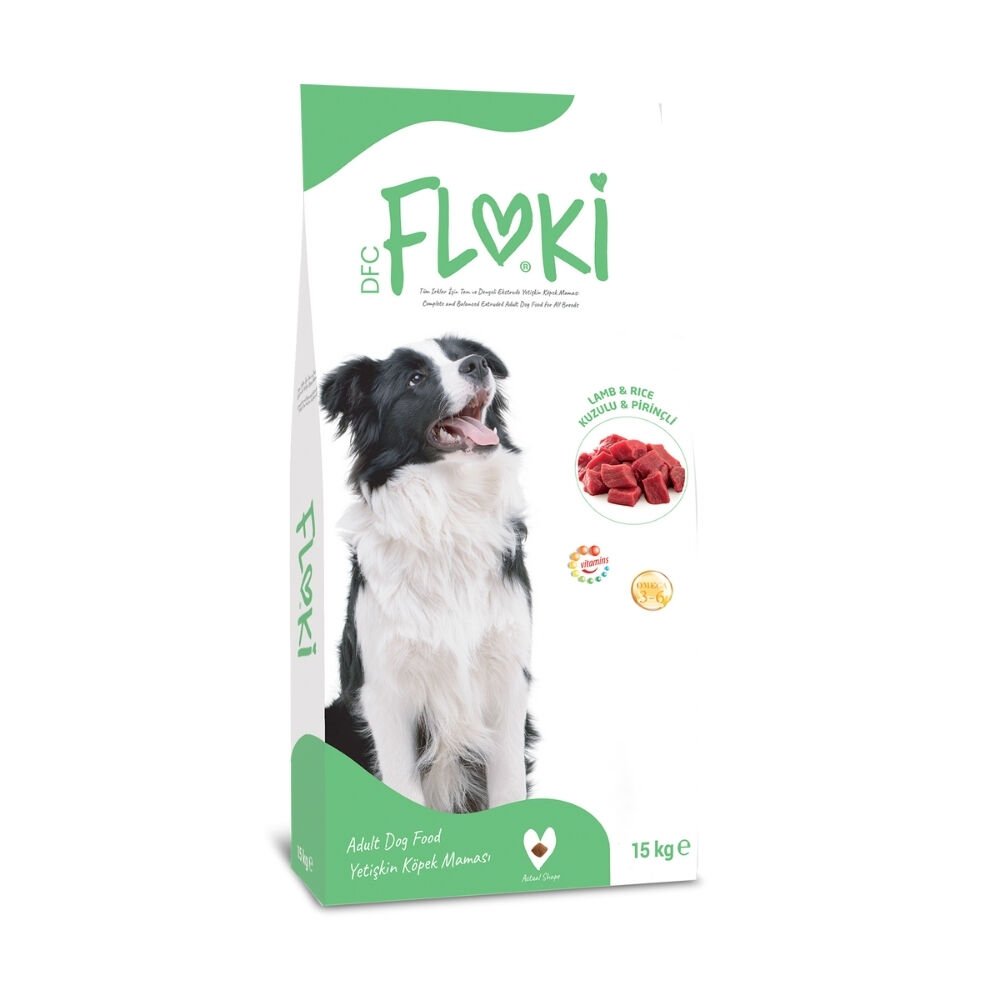 Floki Yetişkin Köpek Maması Kuzulu&Pirinçli 15kg