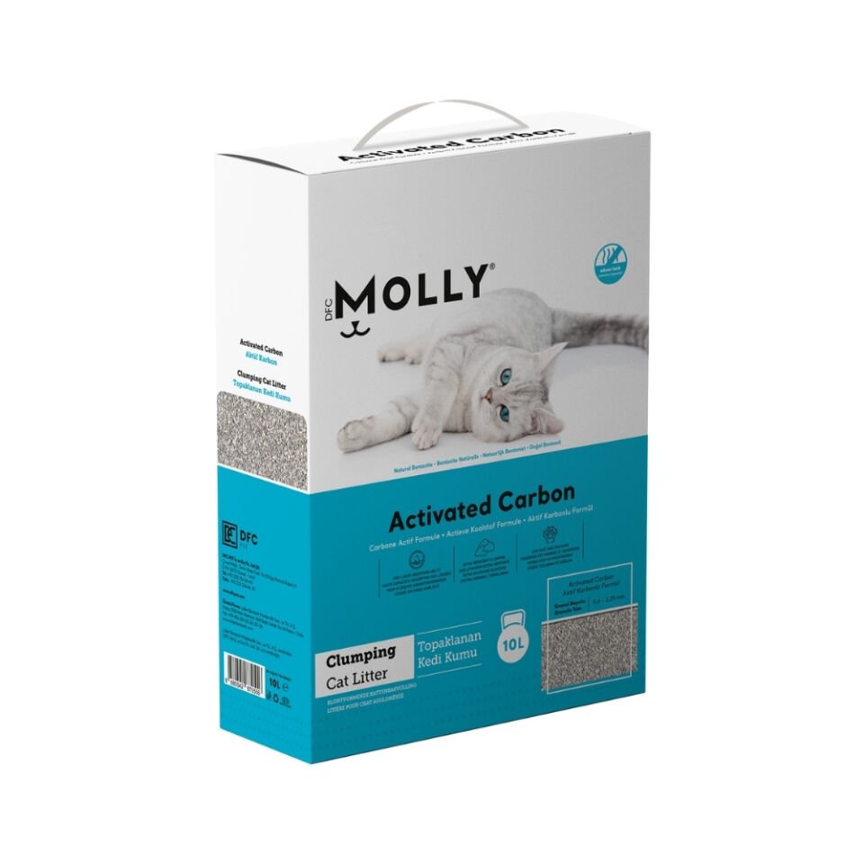 Molly Aktif Karbonlu Kedi Kumu 10L