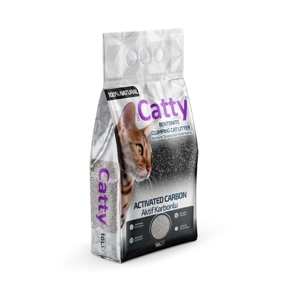 Catty Aktif Karbonlu  Kedi Kumu 10L
