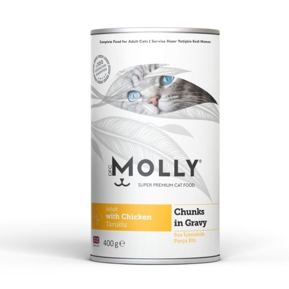 Molly Konserve Yetişkin Kedi Soslu Tavuklu 400g