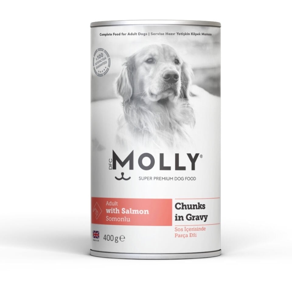 Molly Konserve Yetişkin Köpek  Soslu Somonlu 400g
