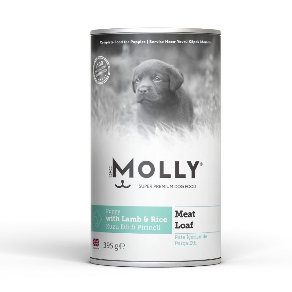 Molly Konserve Yavru Köpek Pate  Kuzulu  395g