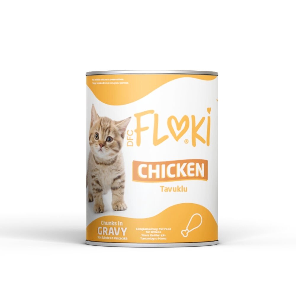 Floki Konserve Yavru Kedi Sos İçinde Tavuklu 400g