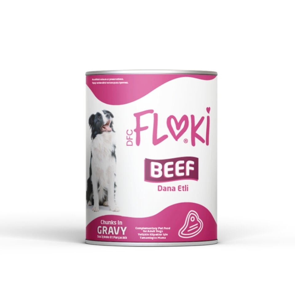 Floki Konserve Yetişkin Köpek Sos İçinde Dana Etli 400g