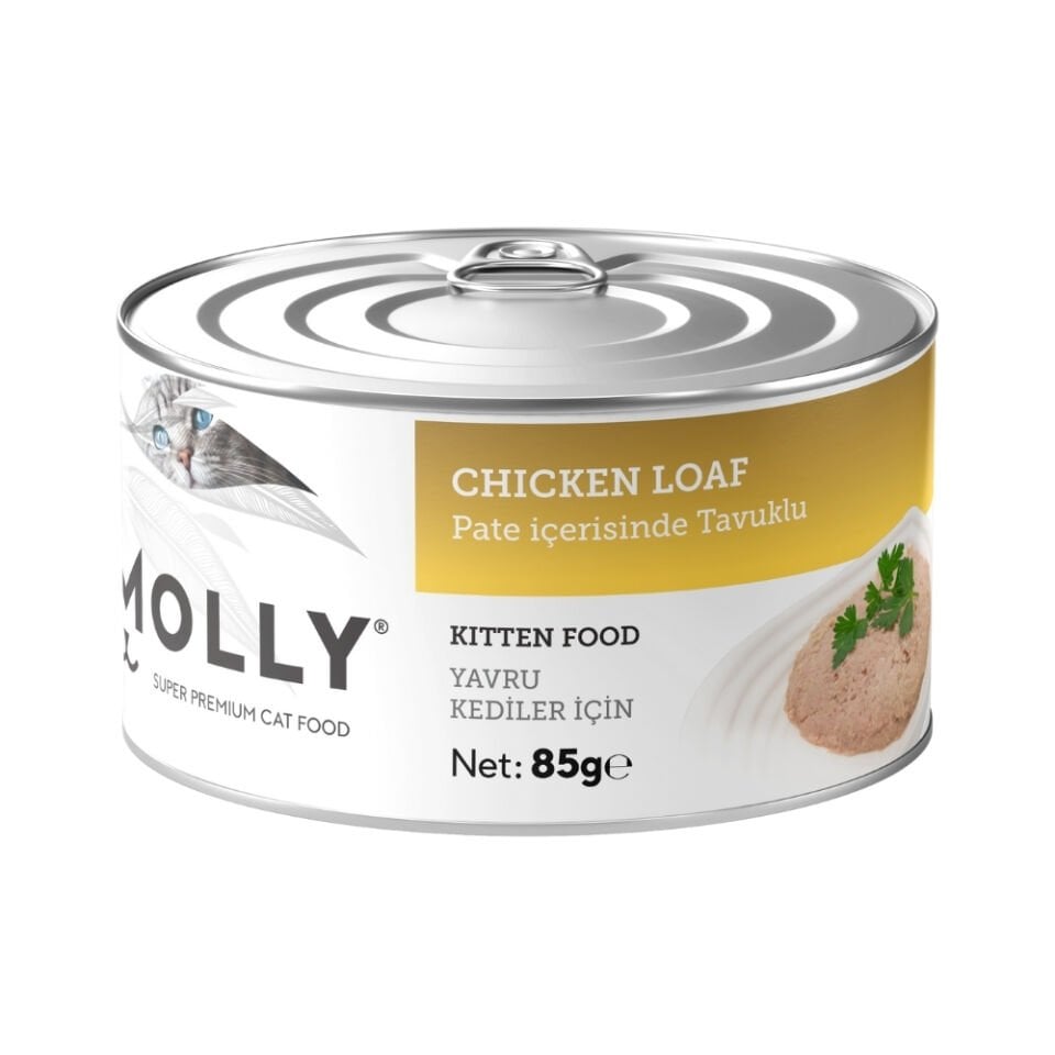 Molly Tavuklu Ezme Yavru Kedi Konservesi 85gr