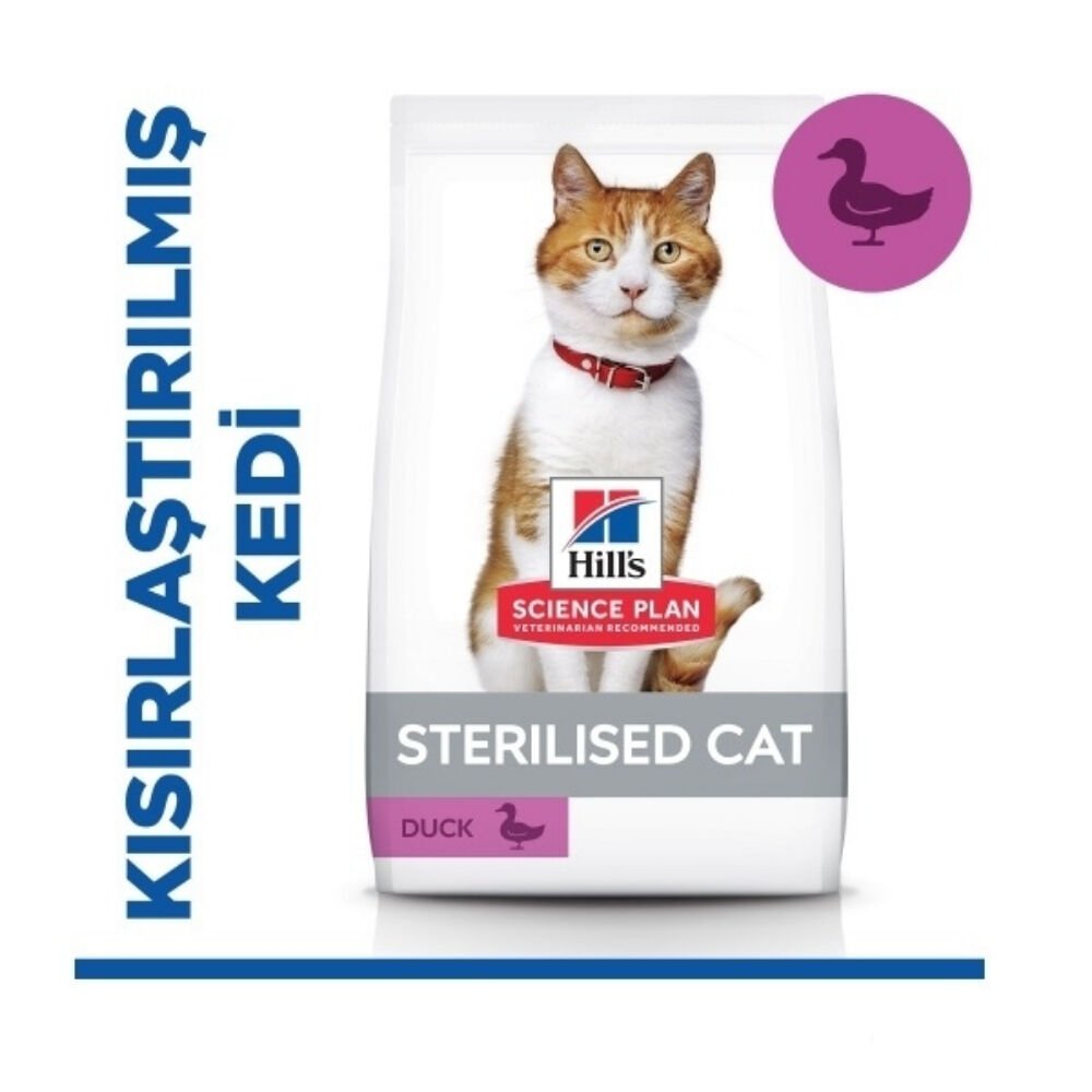 Hill's SCIENCE PLAN Ördekli Kısırlaştırılmış Kedi Maması 1,5kg