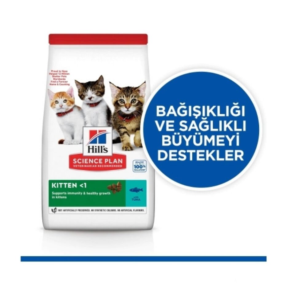 Hill's SCIENCE PLAN Healthy Development Ton Balıklı Yavru Kedi Maması 1kg + 0,5kg HEDİYE!