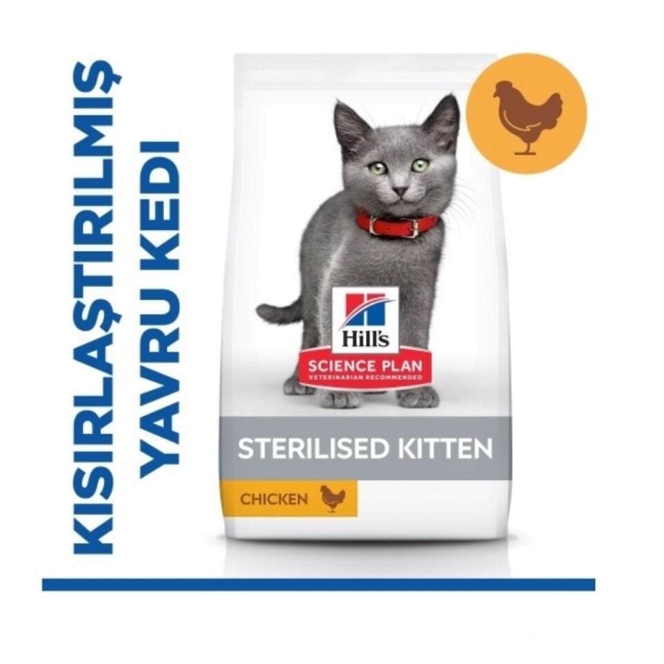 Hill's SCIENCE PLAN Tavuklu Kısırlaştırılmış Yavru Kedi Maması 1,5kg