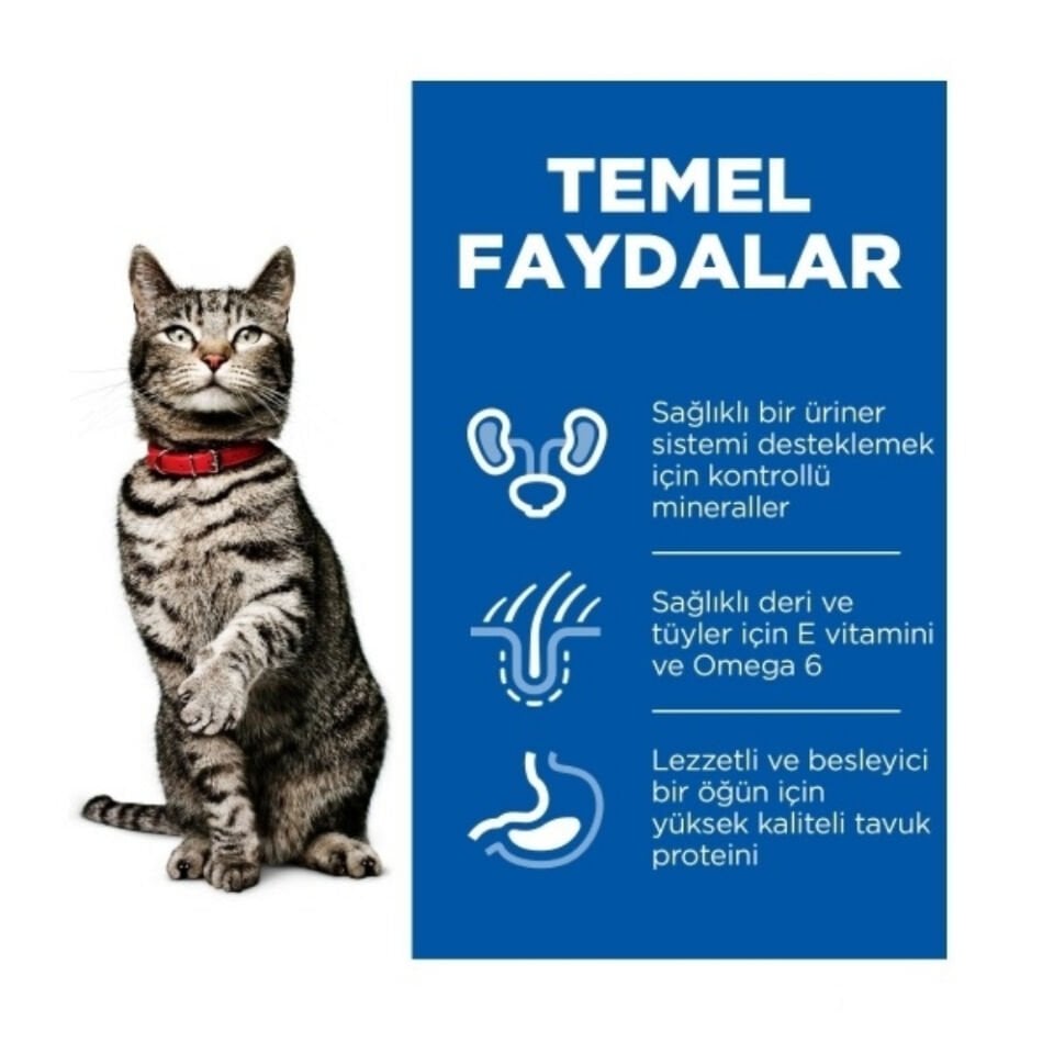 Hill's SCIENCE PLAN Üriner Sistem Tavuklu Yetişkin Kedi Maması 1,5kg