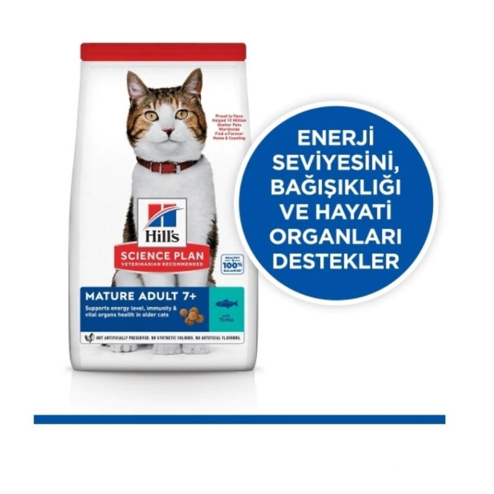 Hill's SCIENCE PLAN 7+ Ton Balıklı Yaşlı Kedi Maması 1,5kg