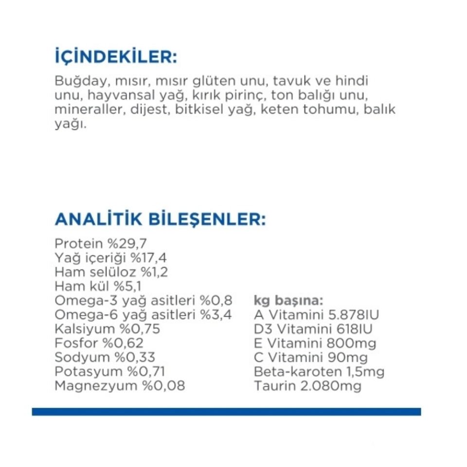 Hill's SCIENCE PLAN 7+ Ton Balıklı Yaşlı Kedi Maması 1,5kg