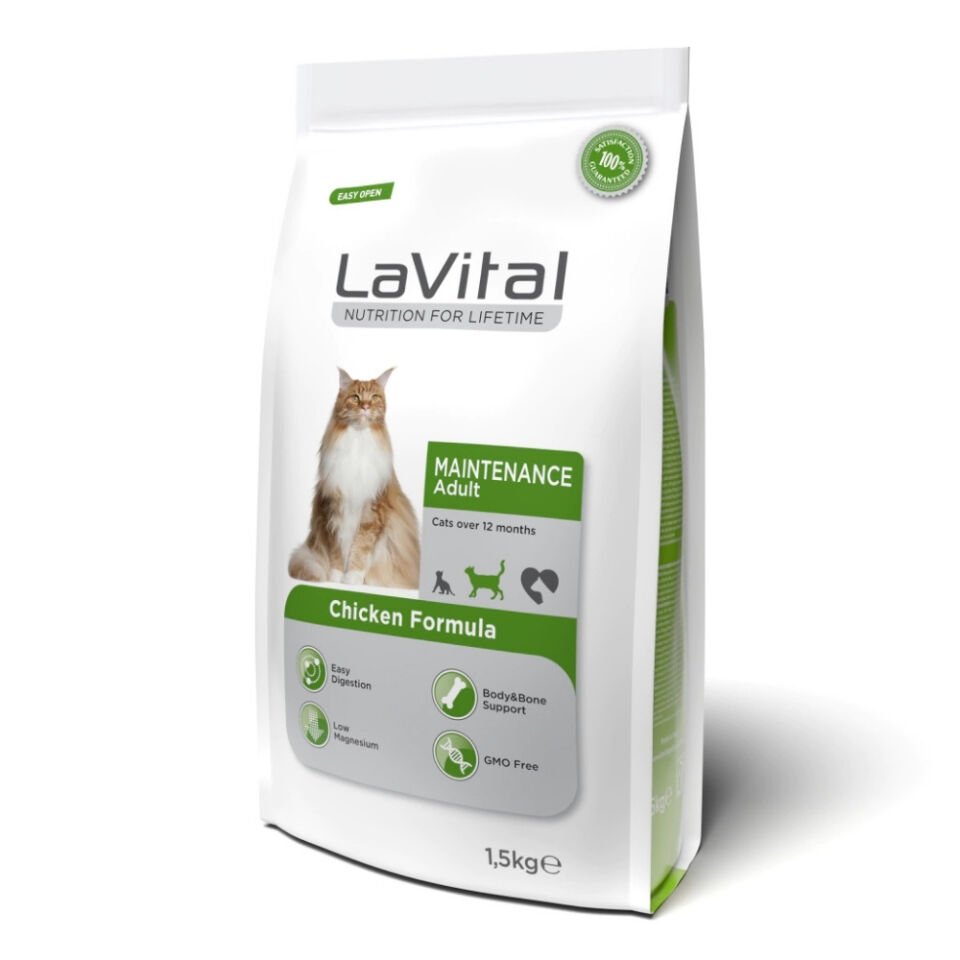 LaVital Maintenance Tavuklu Yetişkin Kedi Maması 1,5kg