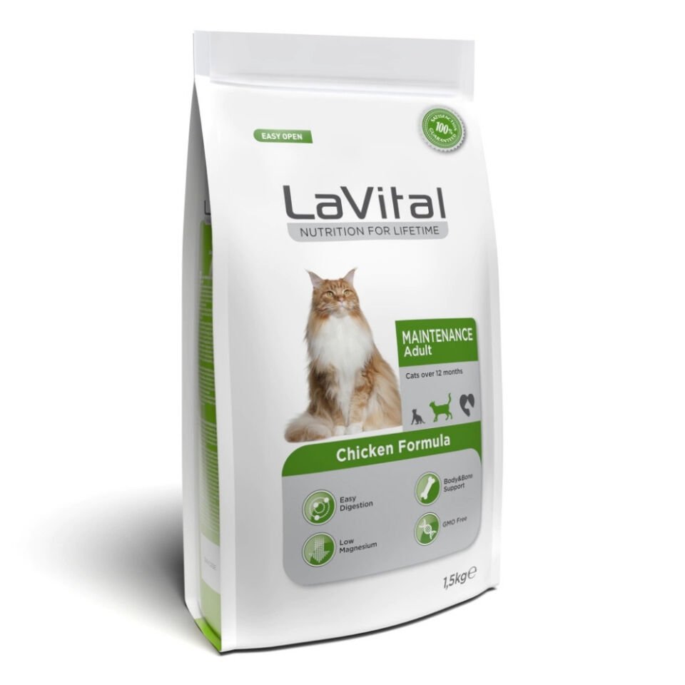 LaVital Maintenance Tavuklu Yetişkin Kedi Maması 1,5kg