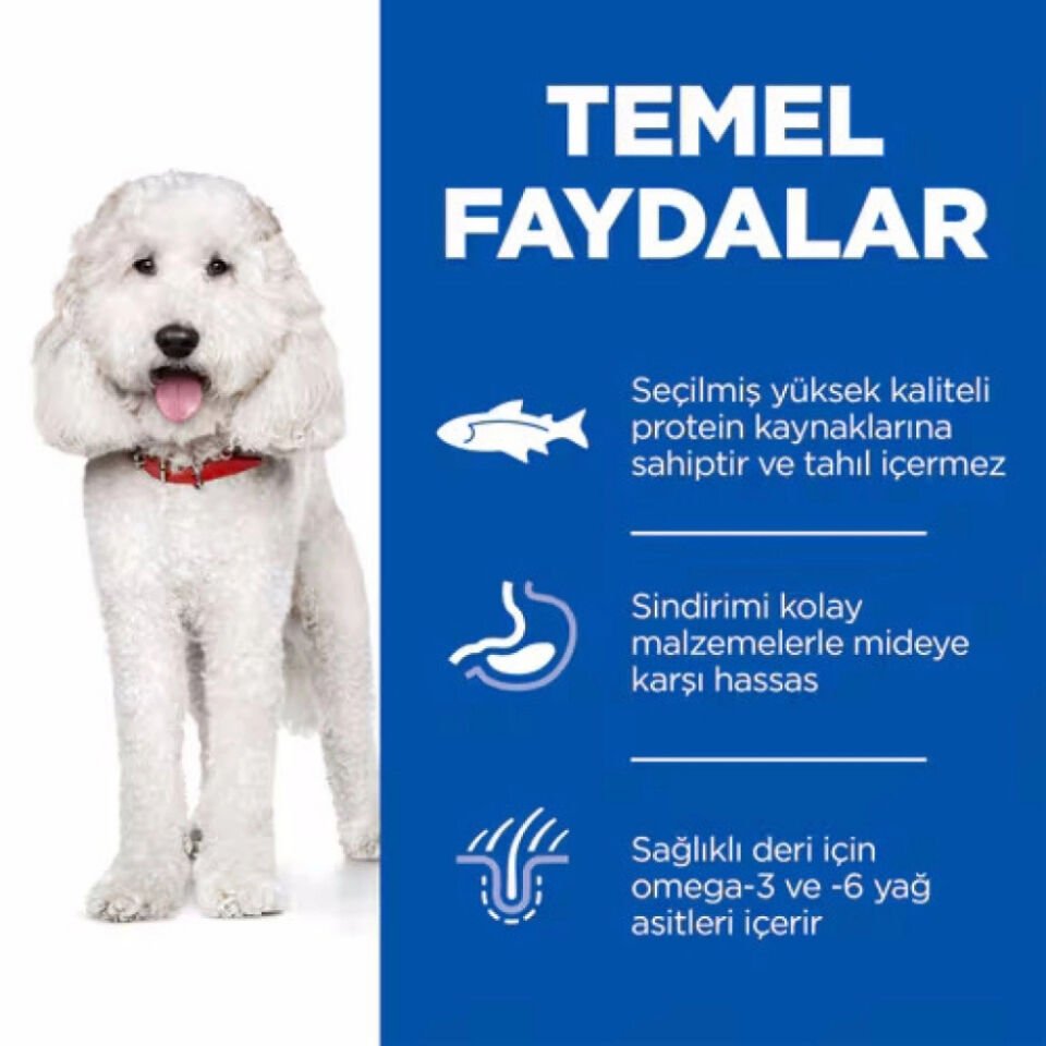 Hill's SCIENCE PLAN Hipoalerjenik Somonlu Orta Irk Yetişkin Köpek Maması 2,5kg