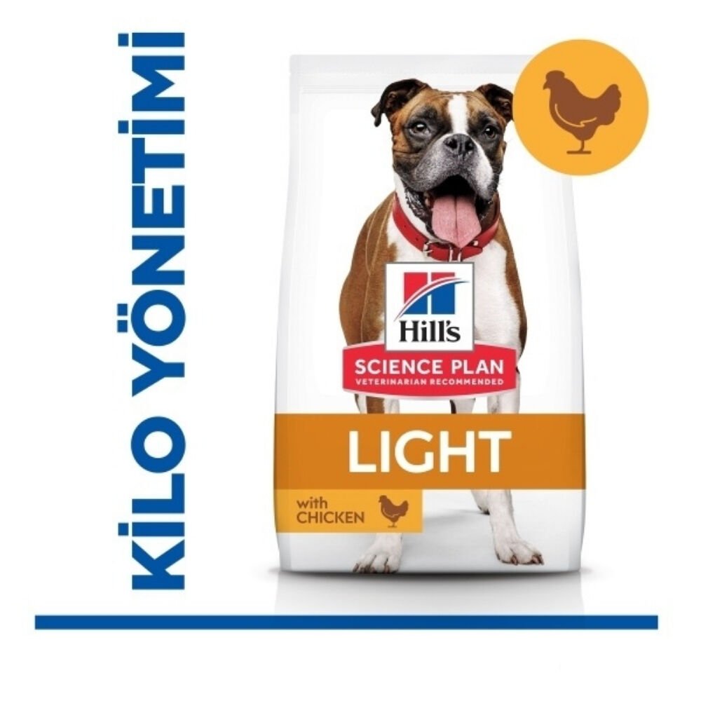 Hill's SCIENCE PLAN Light Tavuklu Orta Irk Yetişkin Köpek Maması 2,5kg