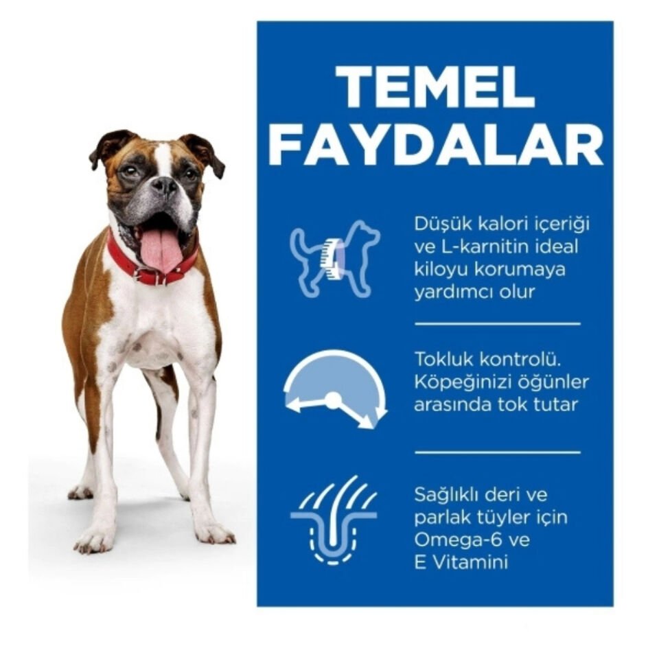 Hill's SCIENCE PLAN Light Tavuklu Orta Irk Yetişkin Köpek Maması 2,5kg