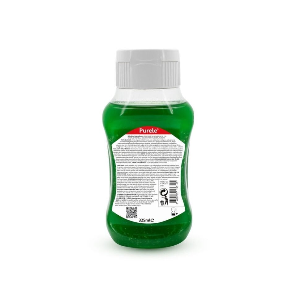 Purele Pet Uzaklaştırıcı Jel 325ml