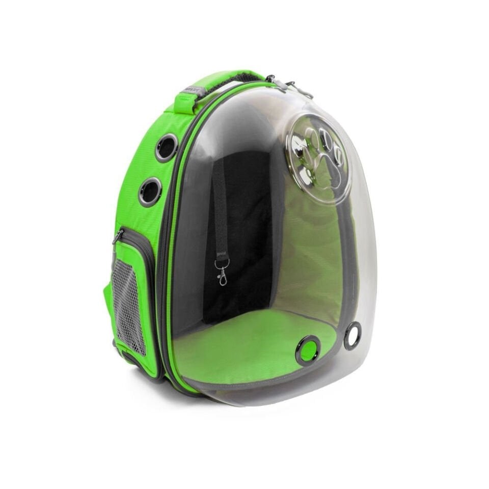 Cattie Yeni Şeffaf Taşıma Sırt Çantası Yeşil 25x30x40CM