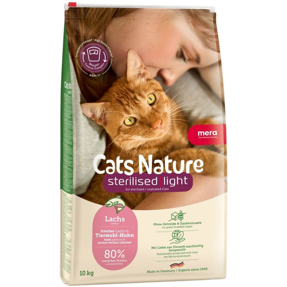 Mera Cats Nature Somonlu Kısırlaştırılmış Kedi Maması 10 Kg