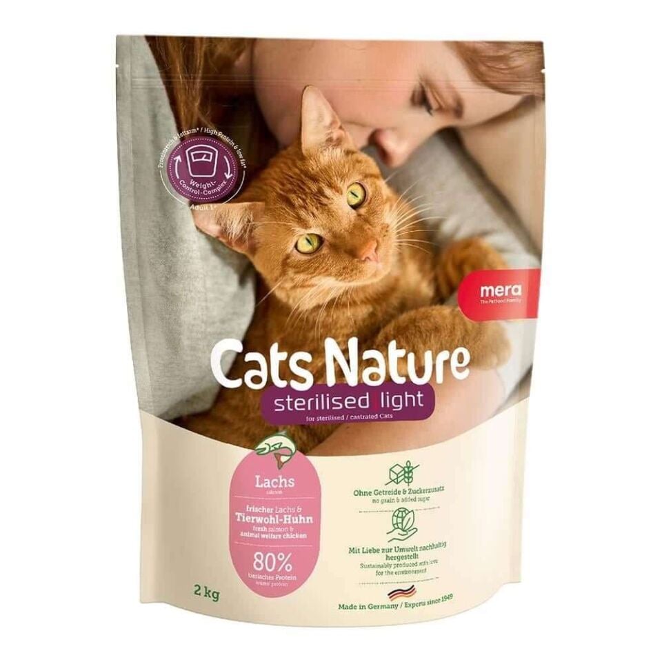 Mera Cats Nature Somonlu Kısırlaştırılmış Kedi Maması 2 Kg
