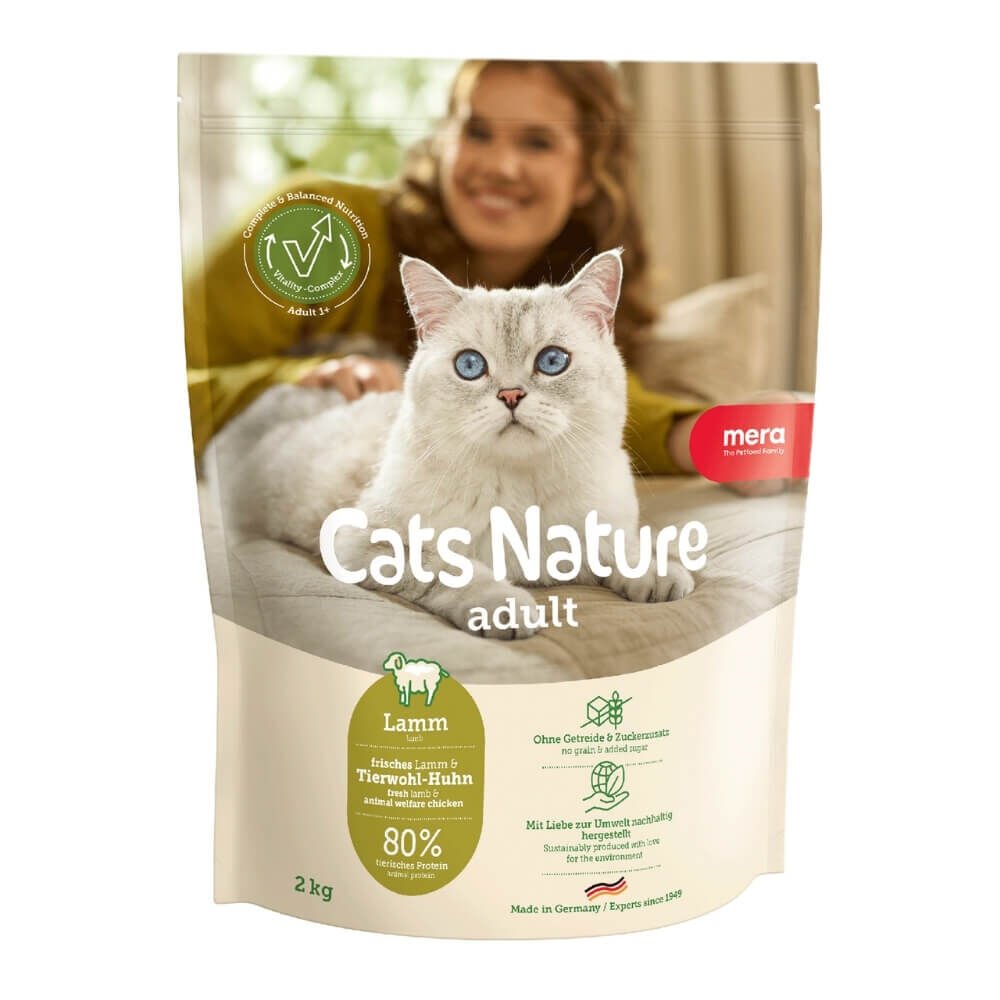 Mera Cats Nature Tahılsız Kuzulu Yetişkin Kedi Maması 2 KG