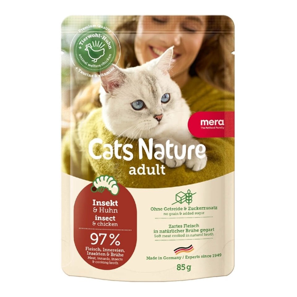 Mera Insect Lavralı Yetişkin Kedi Yaş Maması 85 Gr