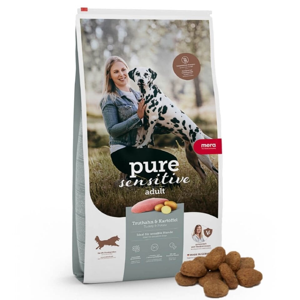 Mera Pure Sensitive Adult Tahılsız Hindi ve Patatesli Yetişkin Köpek Maması 4 Kg