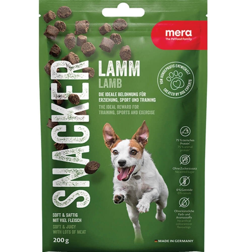 Mera Snacker Kuzu Etli Yumuşak Köpek Ödülü Maması 200 Gr