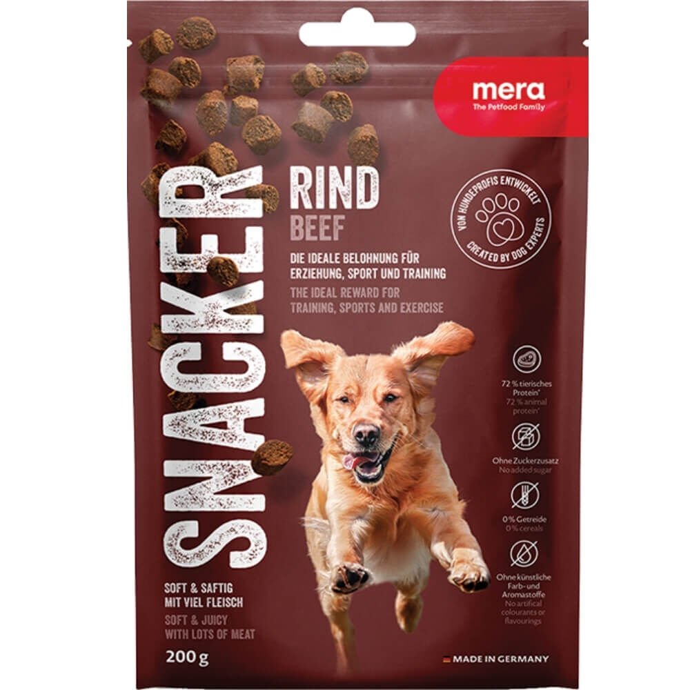 Mera Snacker Sığır Etli Yumuşak Köpek Ödülü Maması 200 Gr