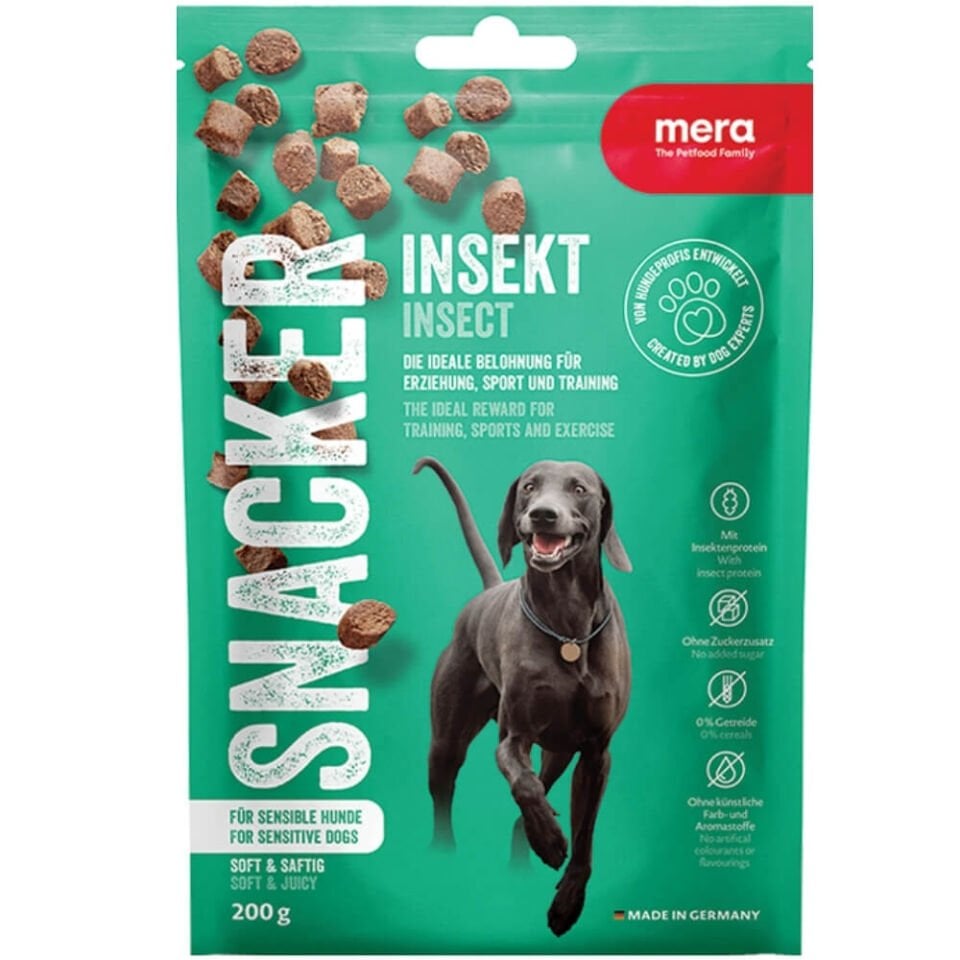 Mera Snacker İnsect Böcekli Yumuşak Köpek Ödülü Maması 200 Gr