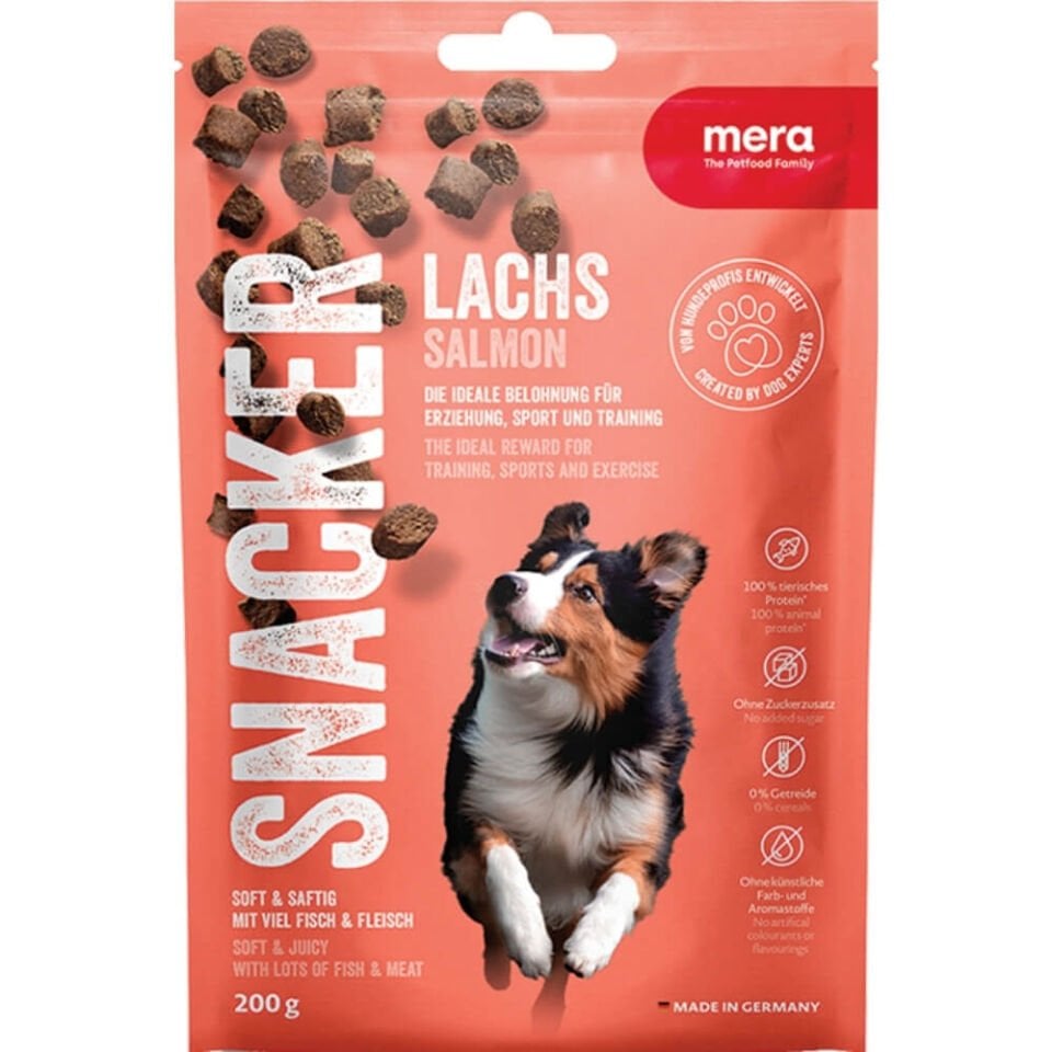 Mera Snacker Somonlu Yumuşak Köpek Ödülü Maması 200 Gr