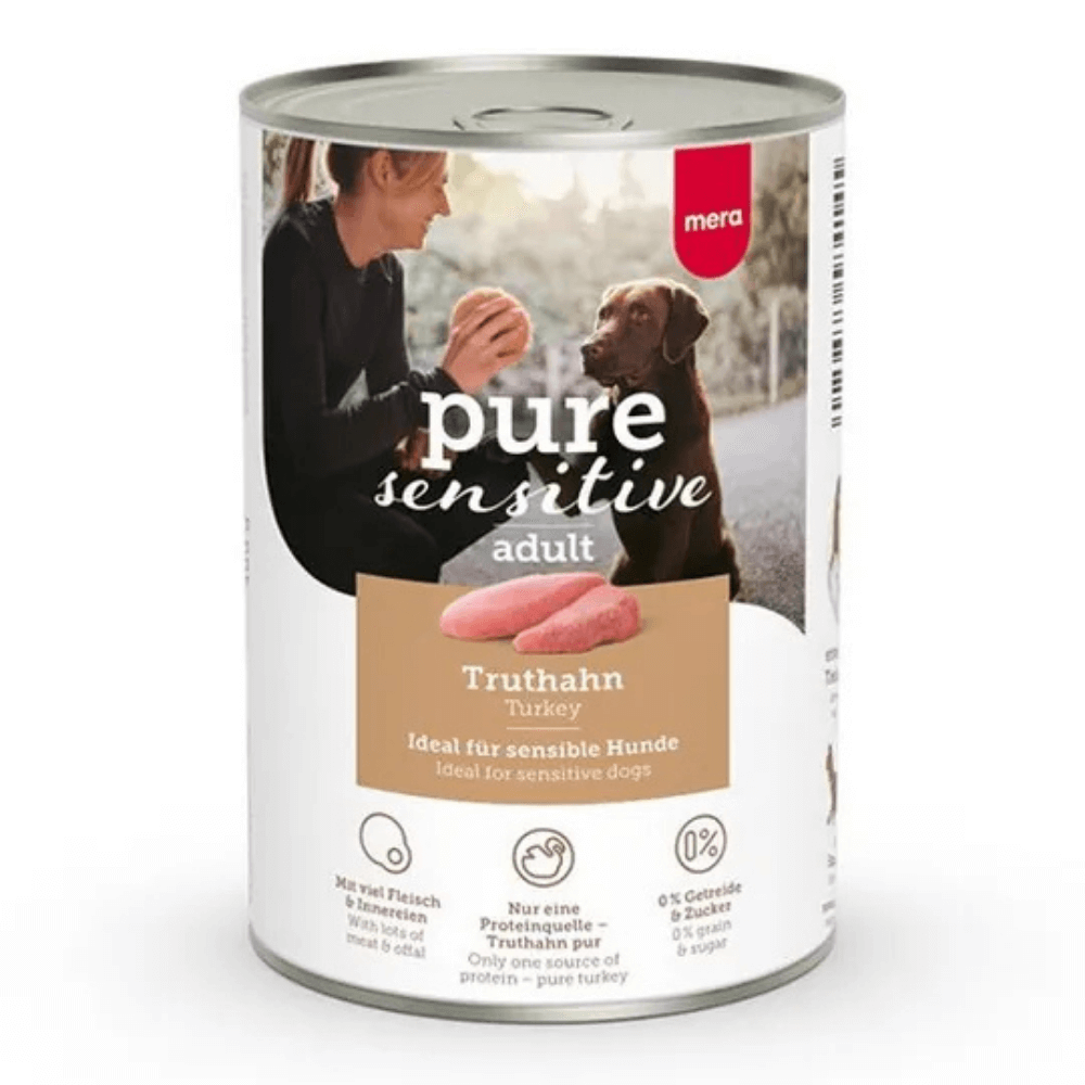 Mera Pure Sensitive Adult Hindili Yetişkin Köpek Konservesi 400 Gr