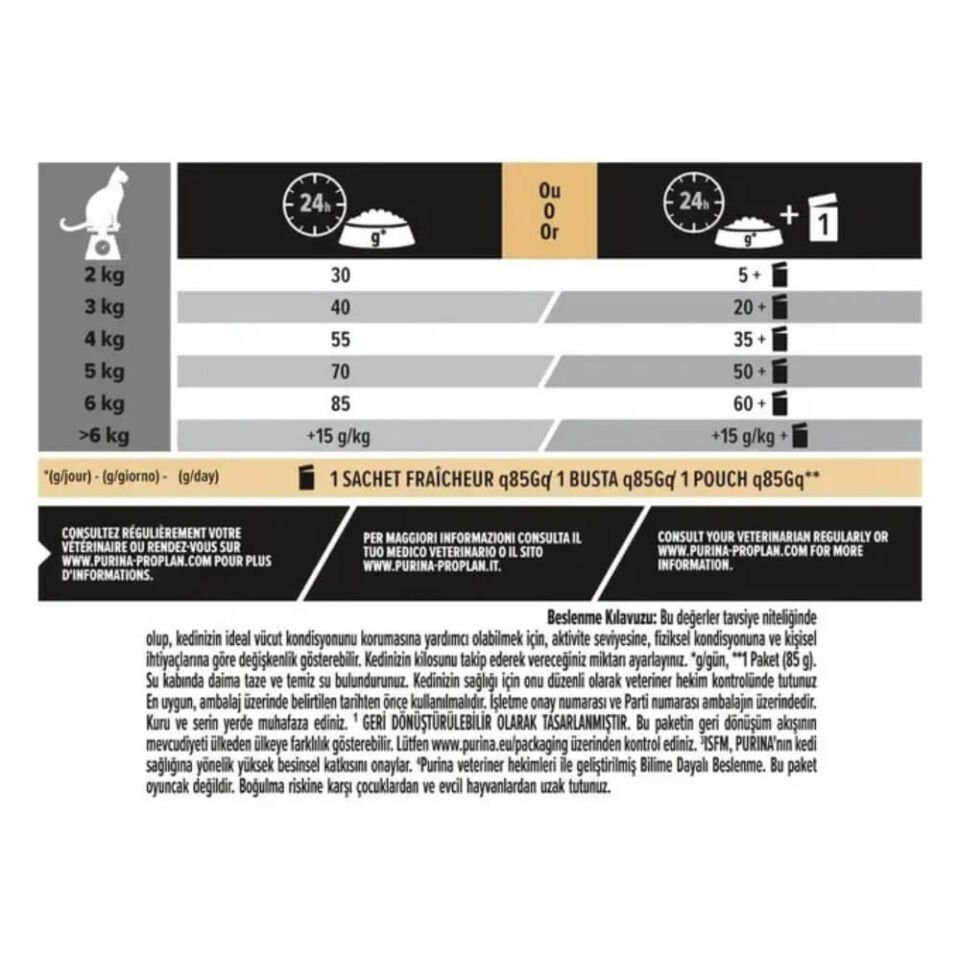 Pro Plan Somonlu ve Pirinçli Yetişkin Kedi Maması 3Kg