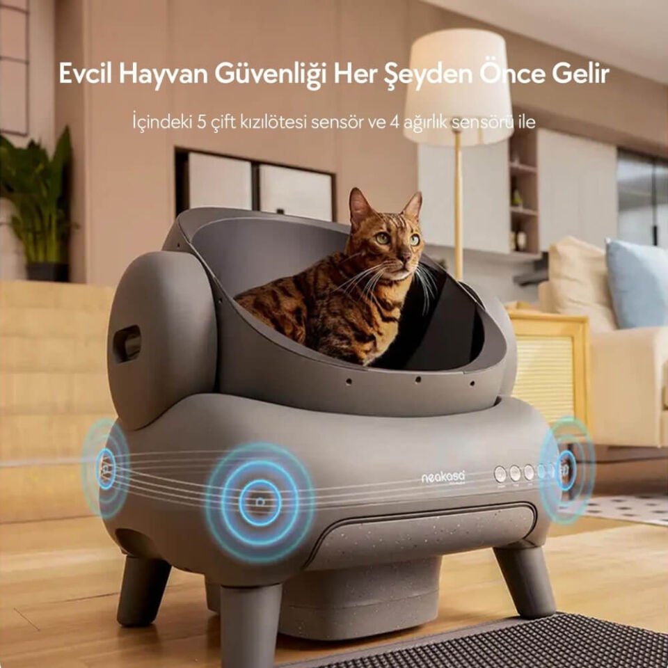 Neakasa Üstü Açık Akıllı Kedi Tuvaleti