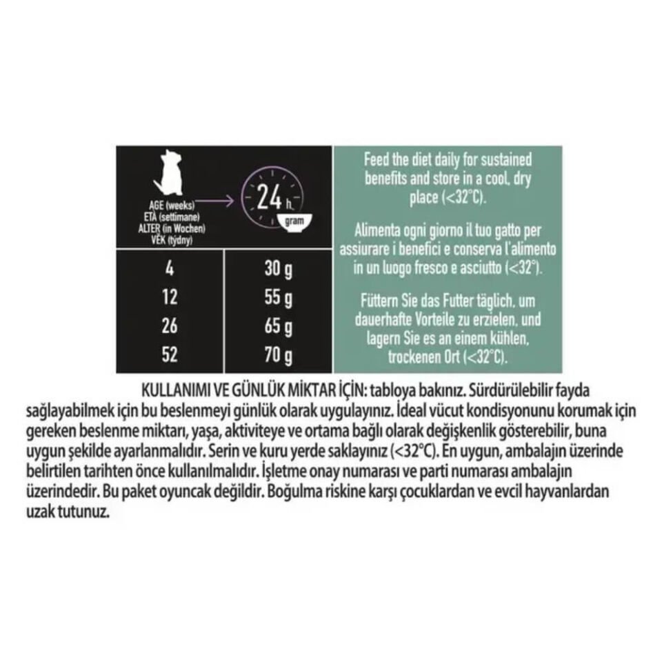 Pro Plan LiveClear Hindili Alerjen Azaltan Yavru Kedi Maması 1,4kg