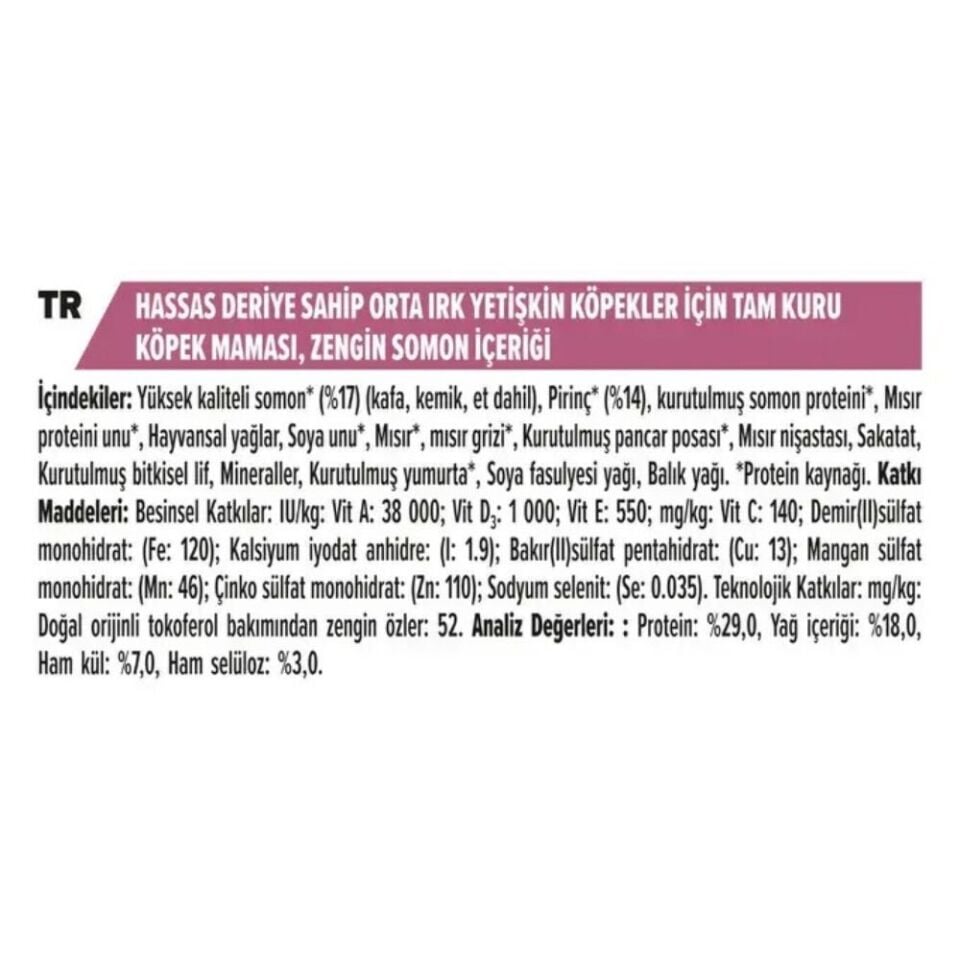 Pro Plan Medium Adult Somonlu Yetişkin Köpek Maması 14 Kg