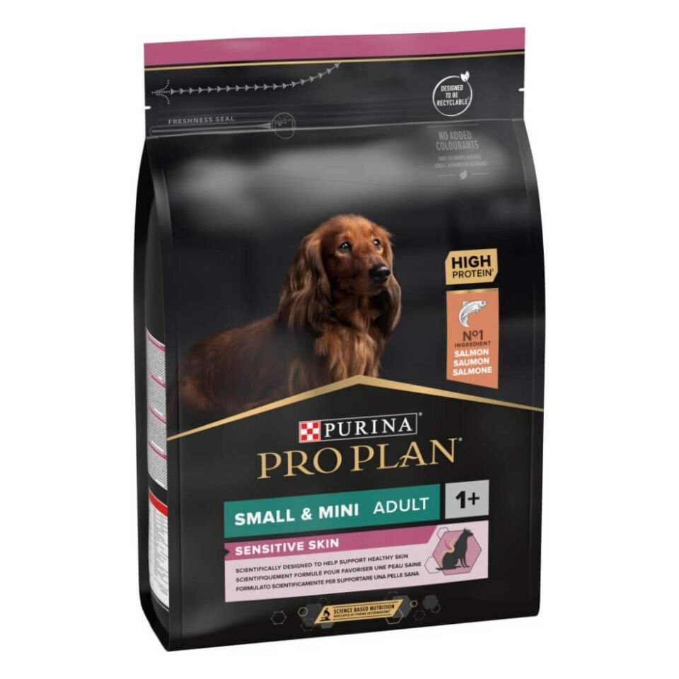 Pro Plan Small&Mini Sensitive Skin Somonlu ve Pirinçli Küçük Irk Yetişkin Köpek Maması 3kg