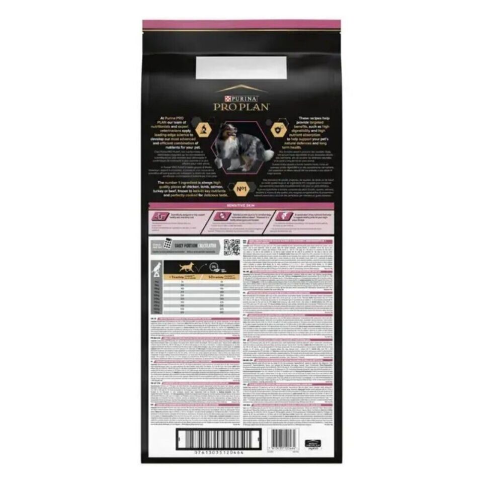 Pro Plan Medium Sensitive Skin Somonlu ve Pirinçli Yetişkin Orta Irk Köpek Maması 3kg