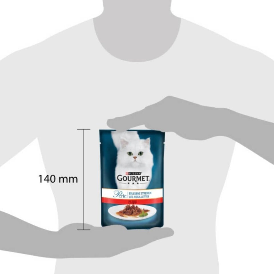 Gourmet Perle Parça Etli Izgara Sığır Etli Yetişkin Kedi Konservesi 85gr