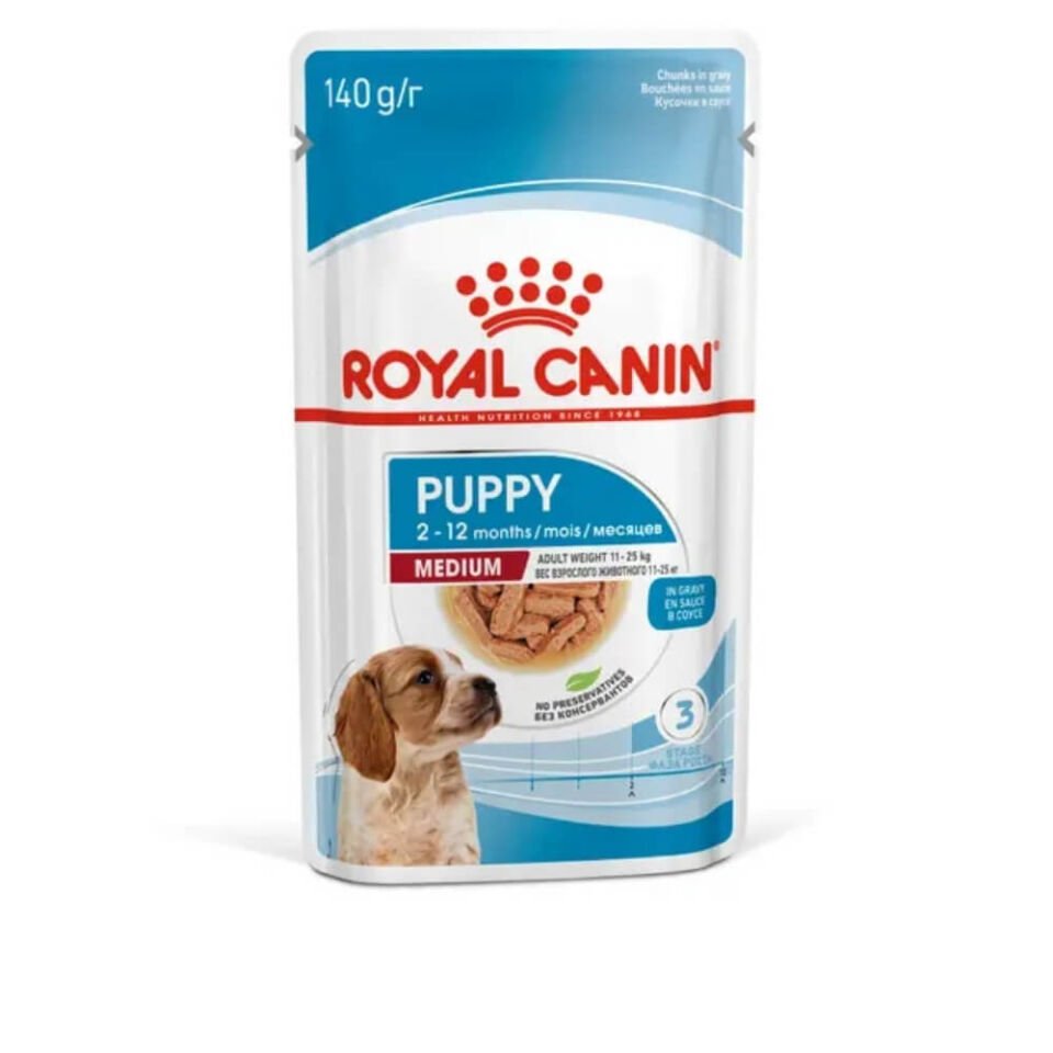 Royal Canin Sos İçinde Orta Irk Yavru Köpek Konservesi 140gr