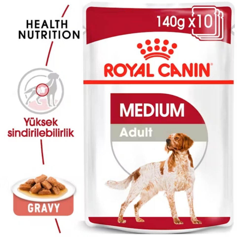Royal Canin Sos İçinde Orta Irk Yetişkin Köpek Konservesi 140gr